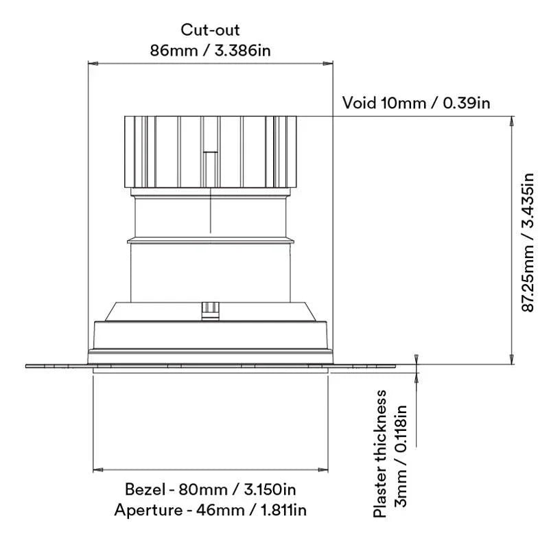 Orluna Fade Fixed Downlight | All Square Lighting