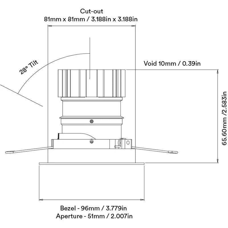 Orluna Look Adjustable Downlight | All Square Lighting