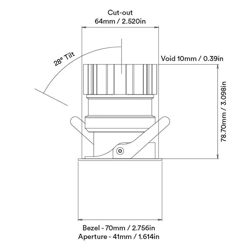 Orluna Mina Adjustable Downlight | All Square Lighting