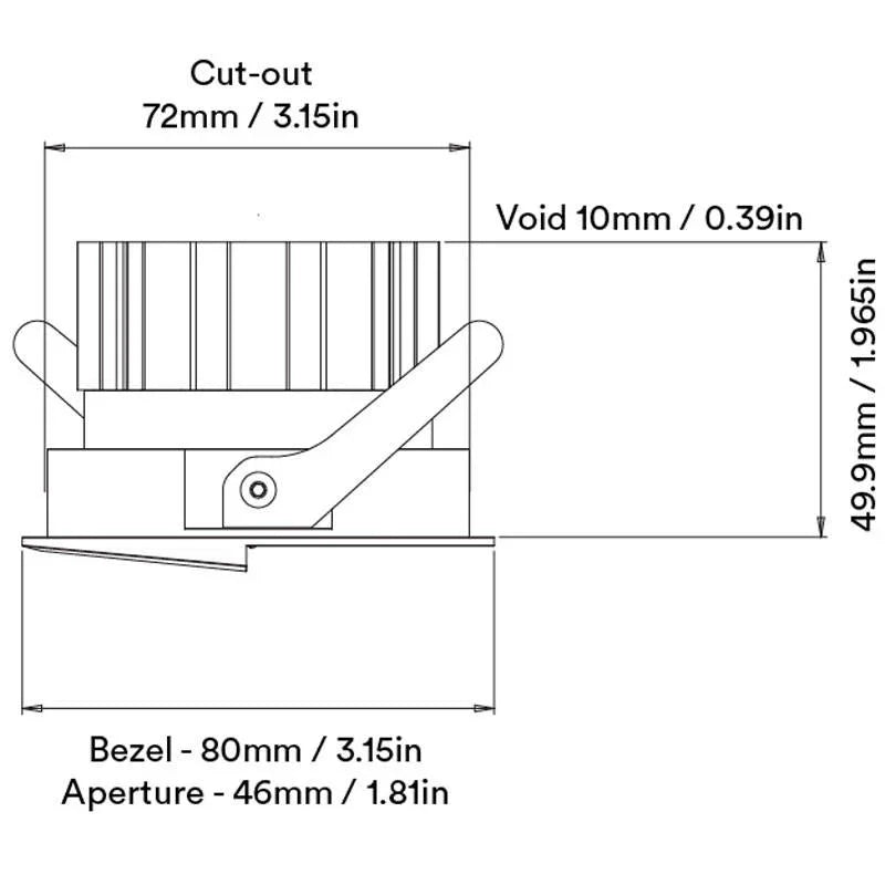 Orluna Muro Wallwasher Downlight | All Square Lighting