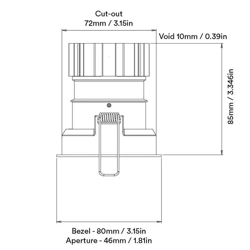Orluna Suri Fixed Downlight | All Square Lighting