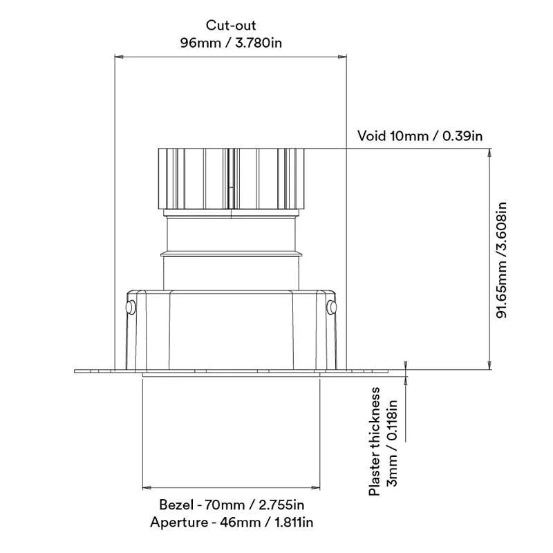Orluna Tiyo Fixed Downlight | All Square Lighting