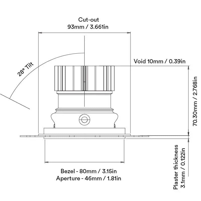 Orluna True Adjustable Downlight | All Square Lighting