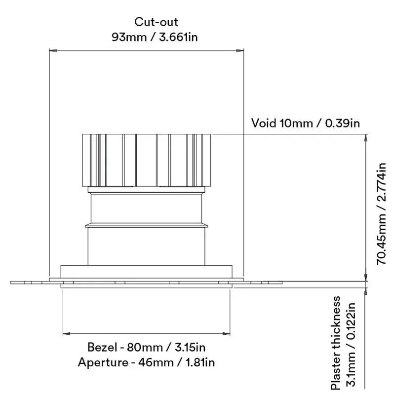 Orluna True Fixed Downlight | All Square Lighting