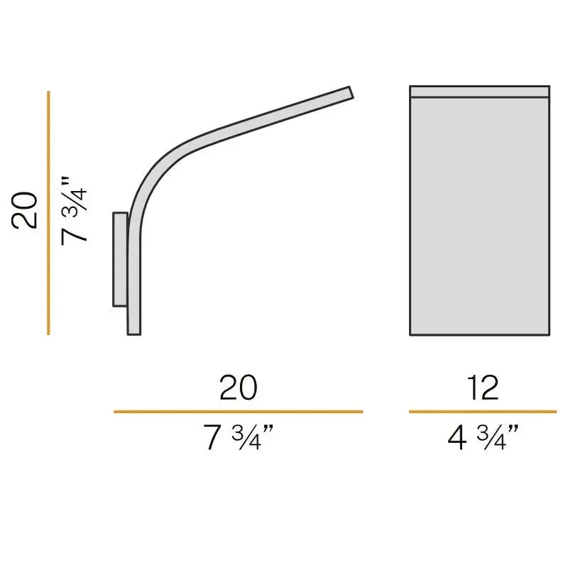 Panzeri App 12 Wall Light | All Square Lighting