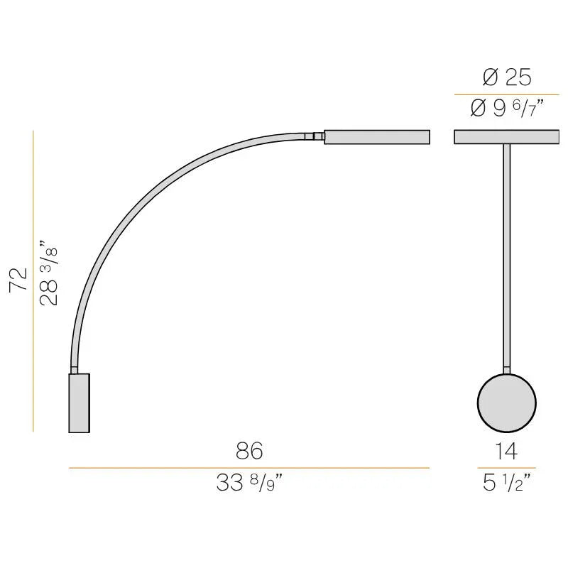 Panzeri Dip Wall Light | All Square Lighting