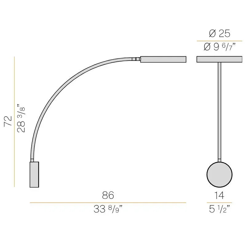 Panzeri Dip Wall Light | All Square Lighting