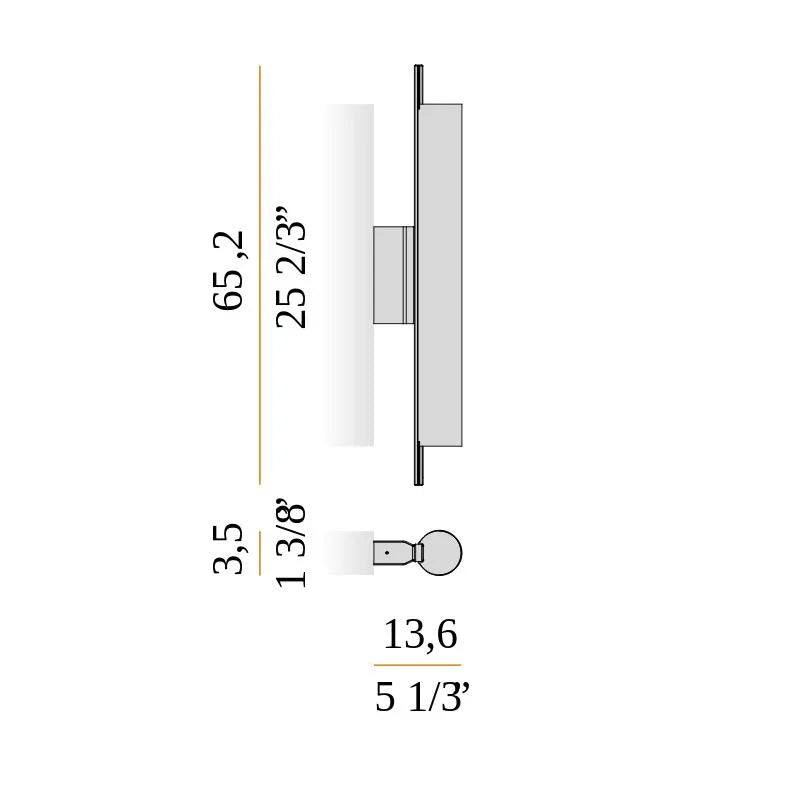 Panzeri Ombra 65 Wall Light | All Square Lighting