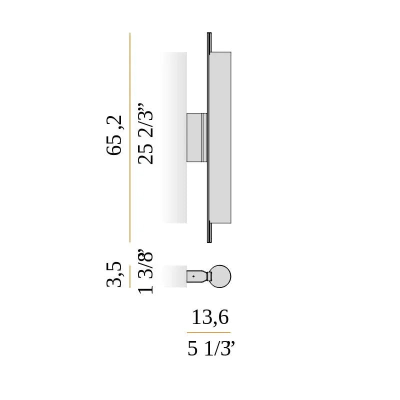 Panzeri Ombra 65 Wall Light | All Square Lighting