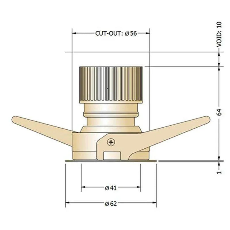 Phos Eyeconic Mini Trim Adjustable Downlight | All Square Lighting