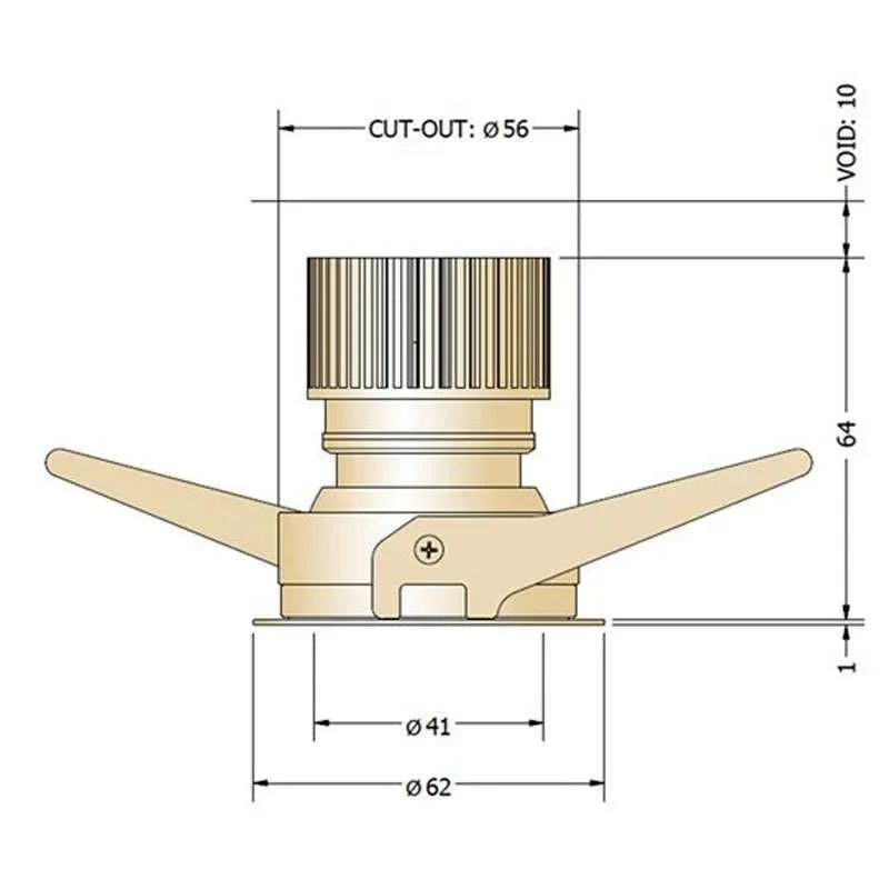 Phos Eyeconic Mini Trim Adjustable Downlight | All Square Lighting