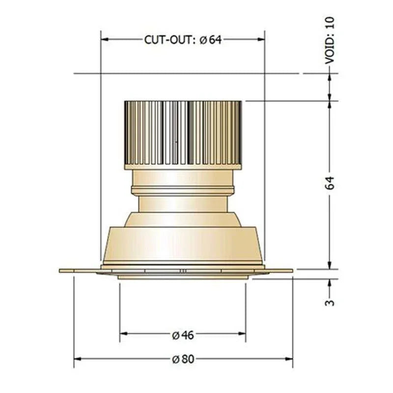 Phos Eyeconic Trimless Adjustable Downlight | All Square Lighting