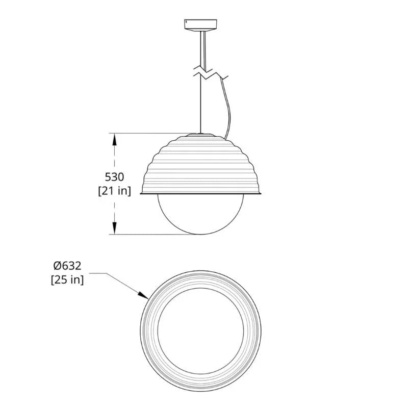 RBW Bon Large Pendant Light | All Square Lighting
