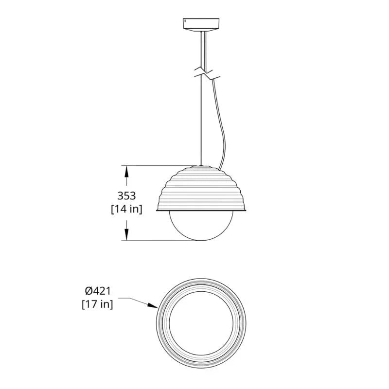 RBW Bon Small Pendant Light | All Square Lighting
