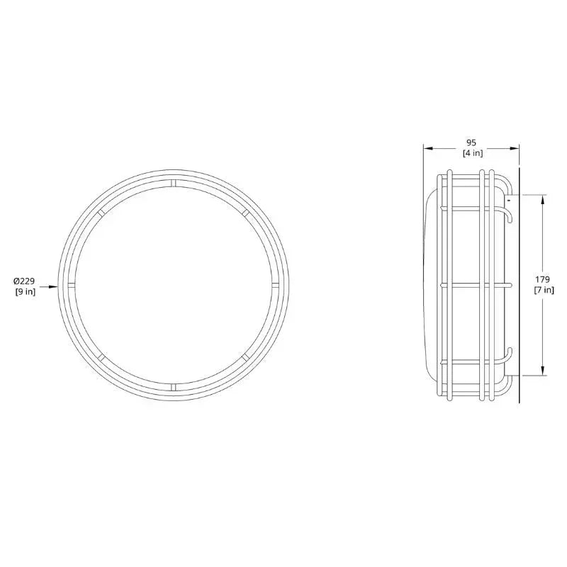 RBW Cape Medium Wall Light | All Square Lighting