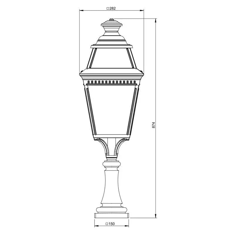 Roger Pradier Avenue 3 N°5 LED Floor Lantern | All Square Lighting
