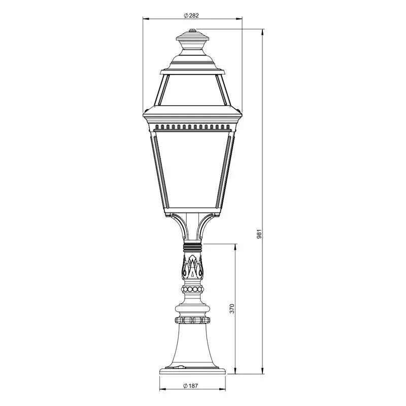Roger Pradier Avenue 3 N°6 Floor Lantern | All Square Lighting