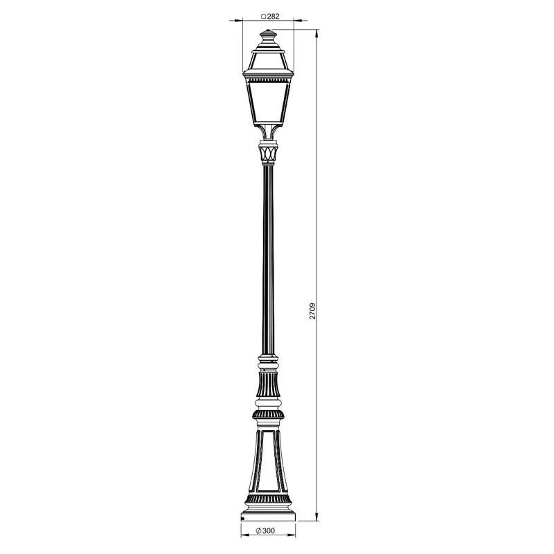 Roger Pradier Avenue 3 N°7 Floor Lantern | All Square Lighting