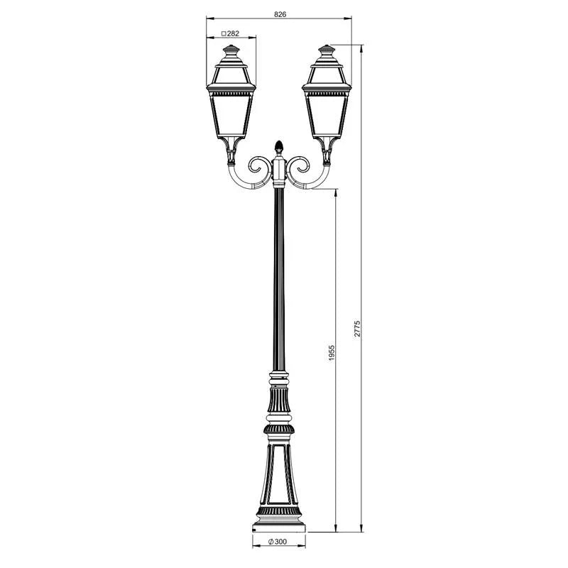 Roger Pradier Avenue 3 N°8 LED Floor Lantern | All Square Lighting