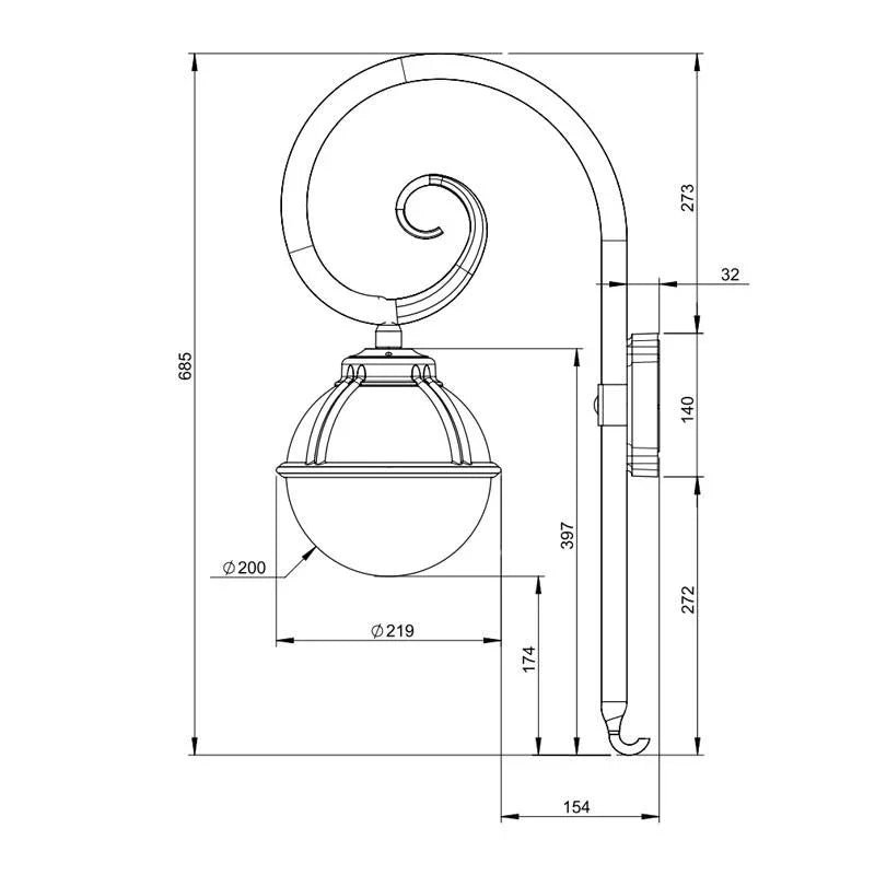 Roger Pradier Boréal N°2 Wall Light | All Square Lighting