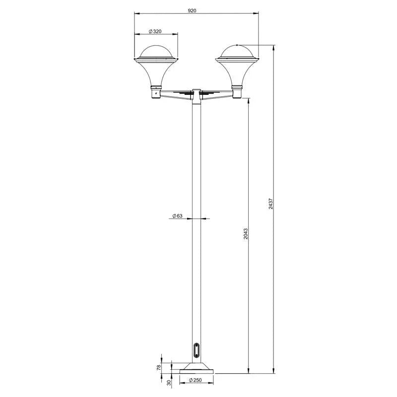 Roger Pradier Dallas N°11 Floor Lamp | All Square Lighting