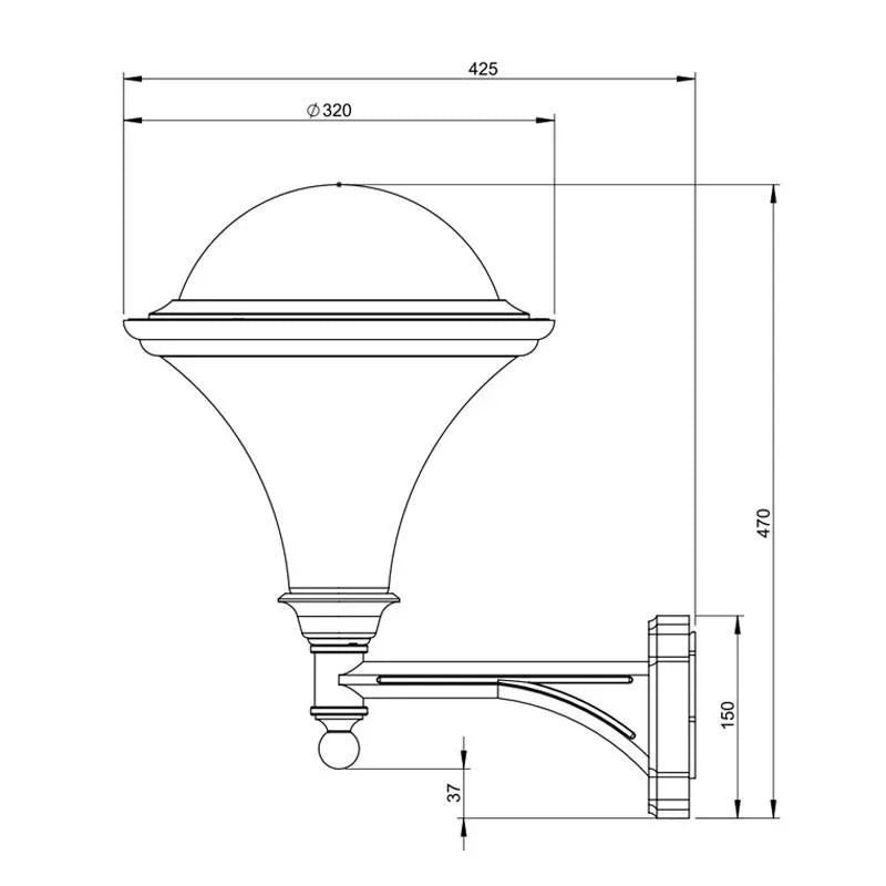 Roger Pradier Dallas N°3 Wall Light | All Square Lighting