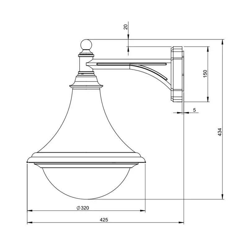 Roger Pradier Dallas N°4 Wall Light | All Square Lighting