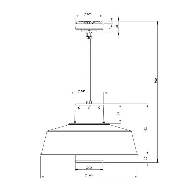 Roger Pradier Faktory N°2 Pendant Light | All Square Lighting