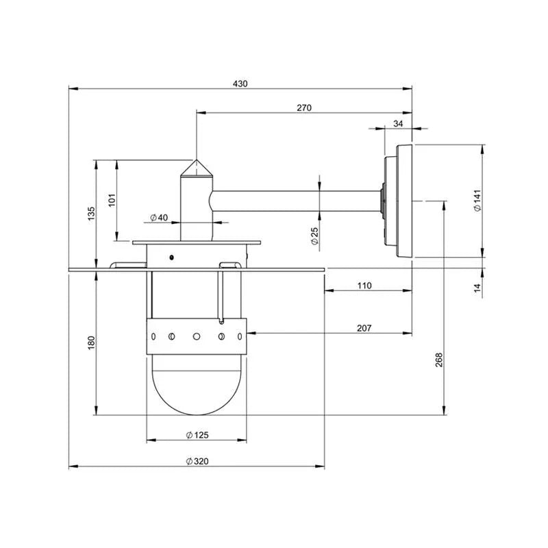 Roger Pradier Kent N°2 Wall Light | All Square Lighting
