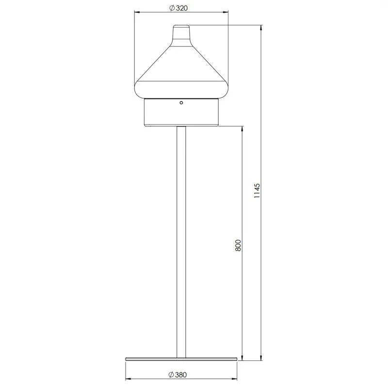 Roger Pradier La Hutte N°3 Floor Lamp | All Square Lighting