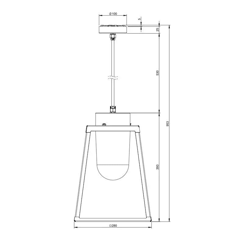 Roger Pradier Lampiok 2 N°2 Pendant Light | All Square Lighting