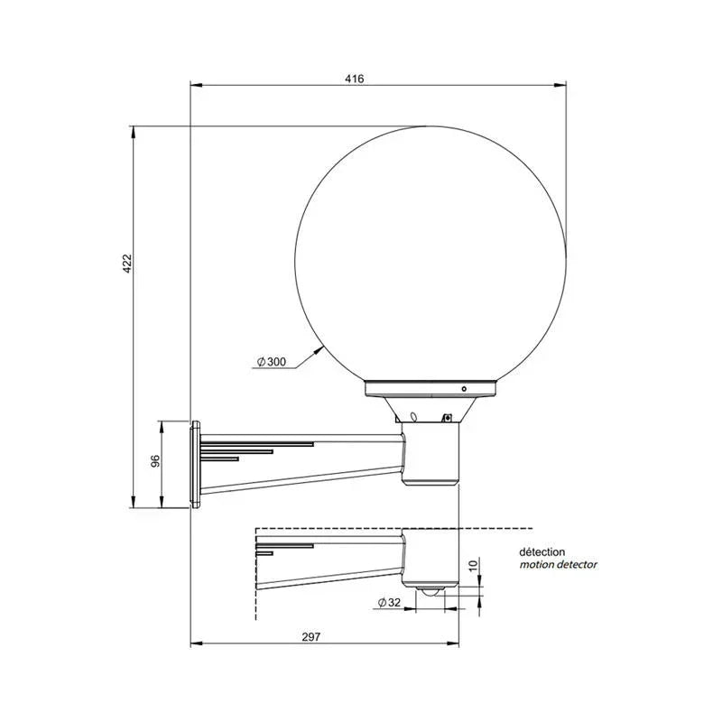 Roger Pradier Moon N°5 Wall Light | All Square Lighting