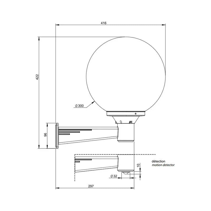 Roger Pradier Moon N°5 Wall Light | All Square Lighting