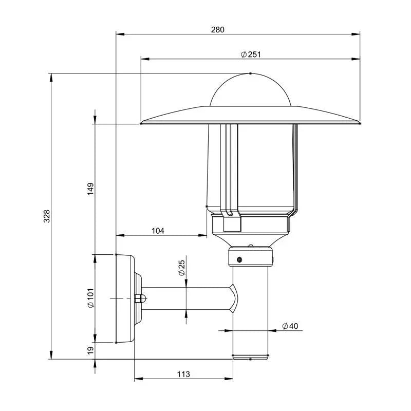 Roger Pradier Newpark N°2 Wall Light | All Square Lighting