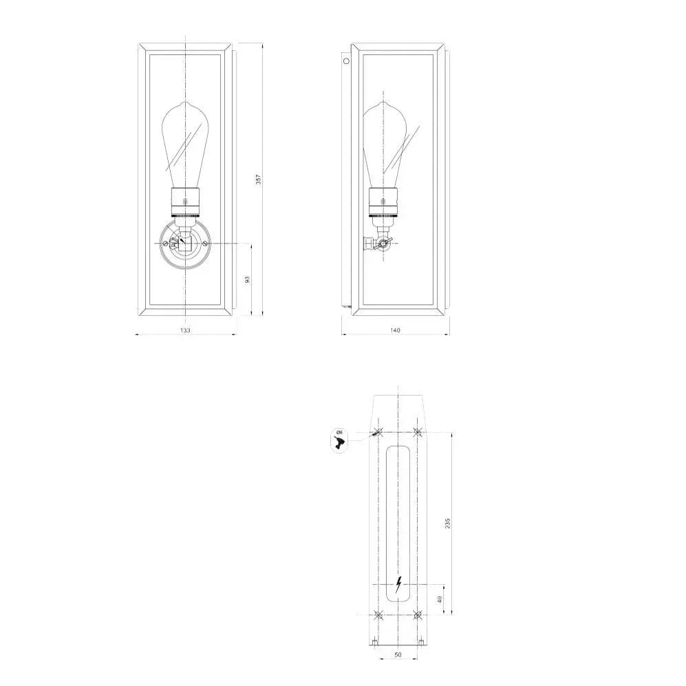 Tekna Annet N113 Wall Light | All Square Lighting