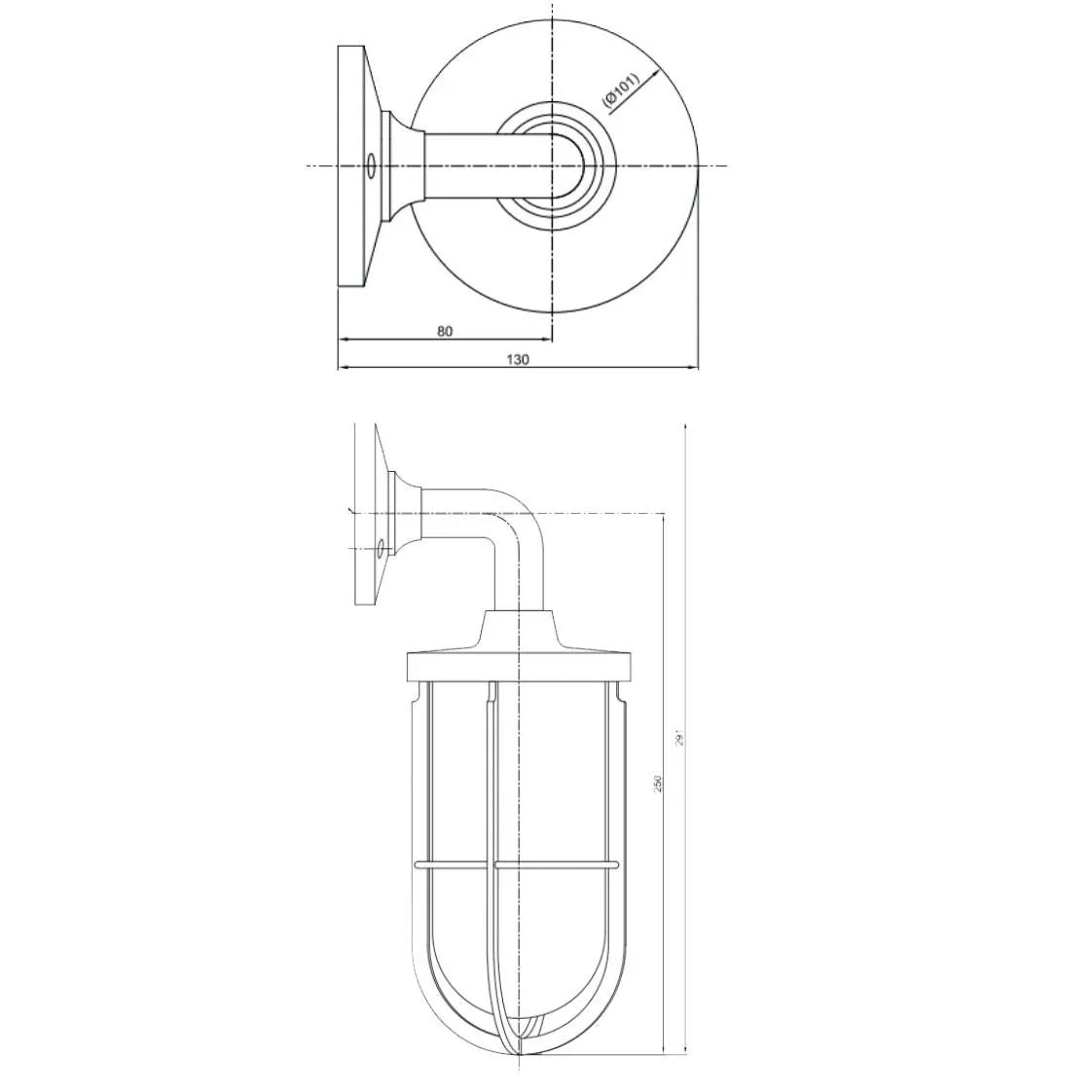 Tekna Docklight N010 Wall Light | All Square Lighting