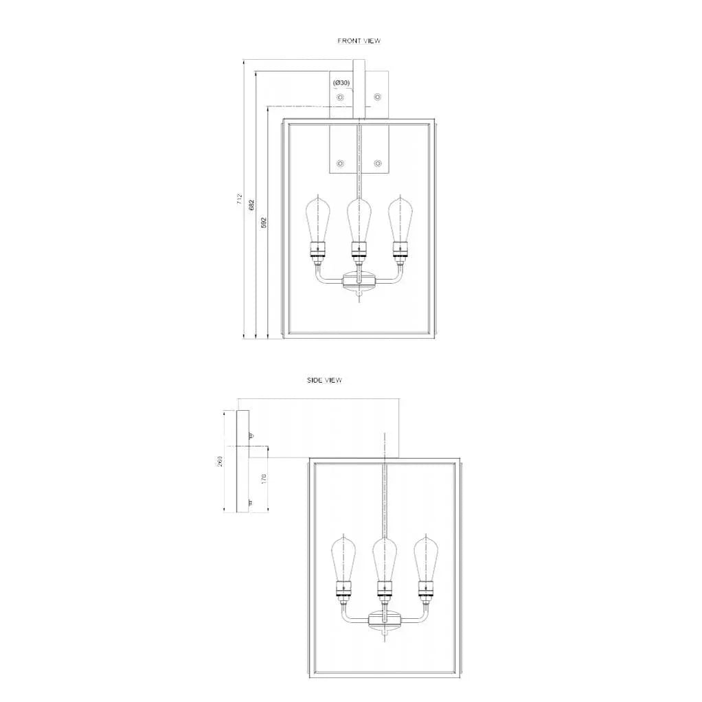 Tekna Ilford N110 Large Wall Light | All Square Lighting
