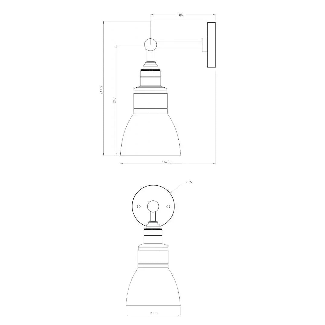 Tekna Loft N087 Wall Light | All Square Lighting