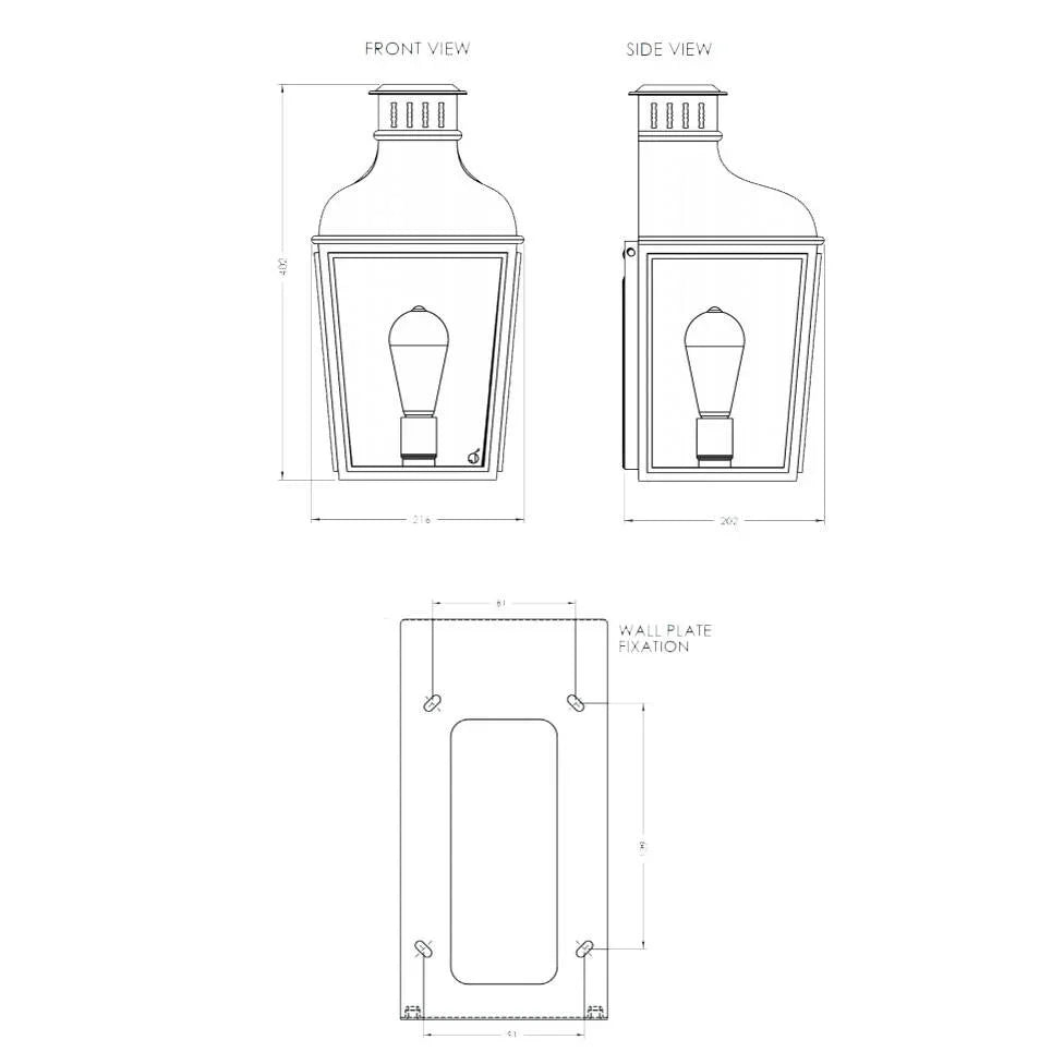 Tekna Montrose N148 City Small Wall Light | All Square Lighting