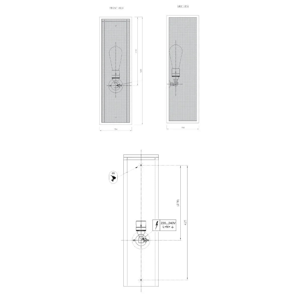 Tekna Musar N132 10 Wall Light | All Square Lighting