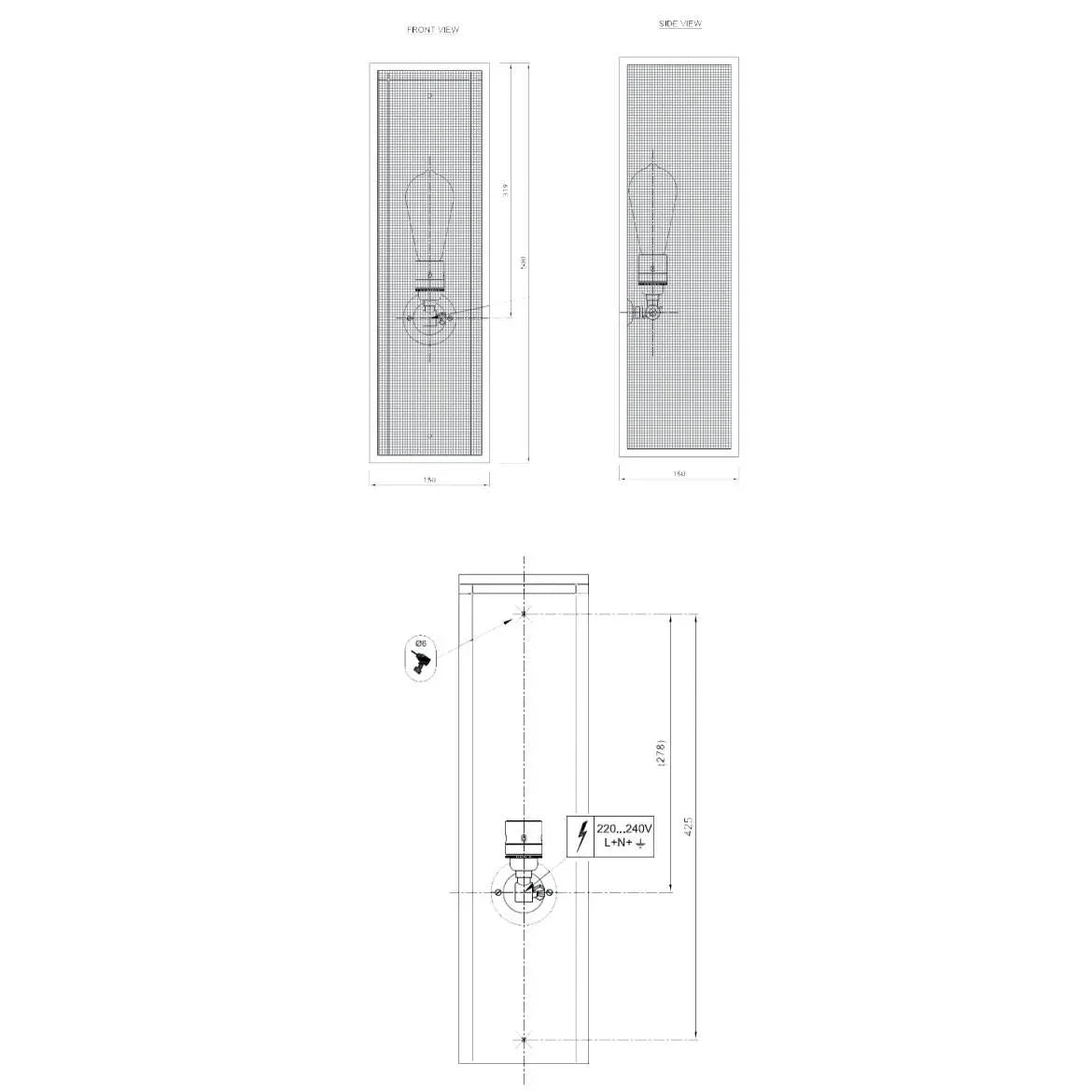 Tekna Musar N132 10 Wall Light | All Square Lighting