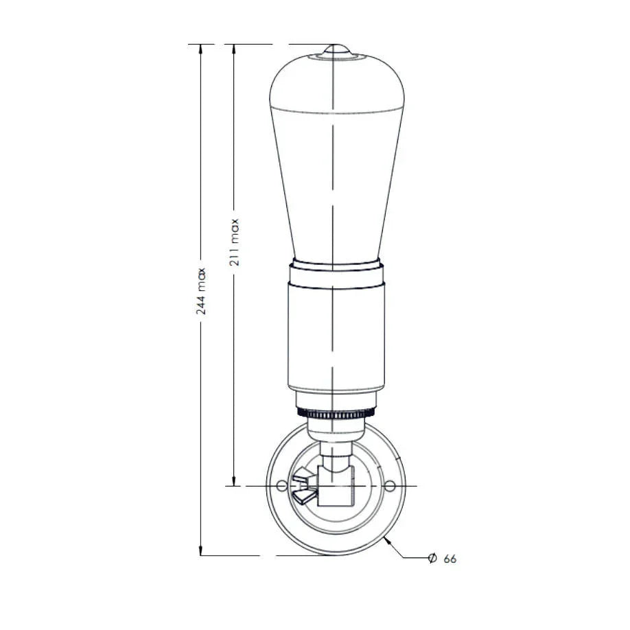 Tekna Thorn Pete N115 Wall Light | All Square Lighting