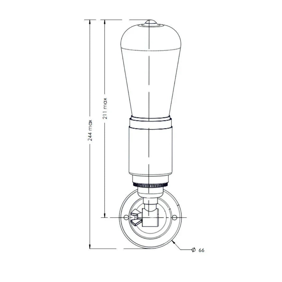 Tekna Thorn Pete N115 Wall Light | All Square Lighting