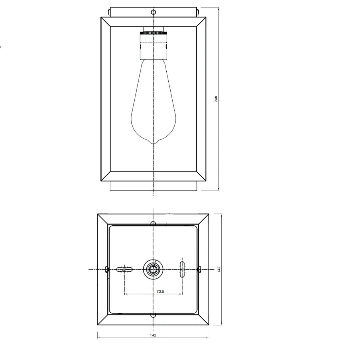 Tekna Village N141 Ceiling Light | All Square Lighting