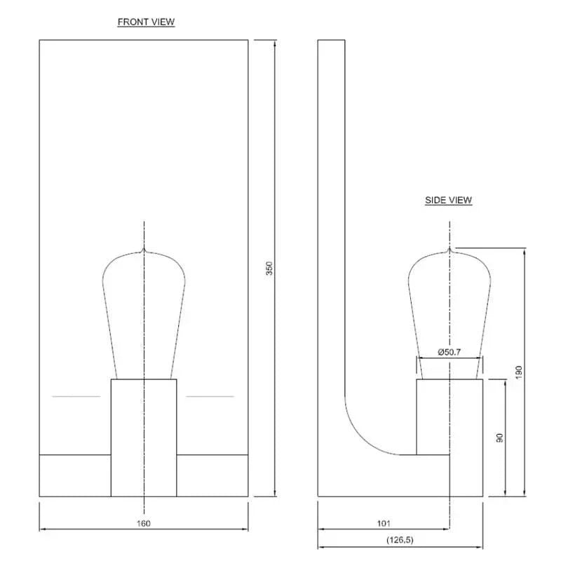 Tekna Walcott N122 Wall Light | All Square Lighting