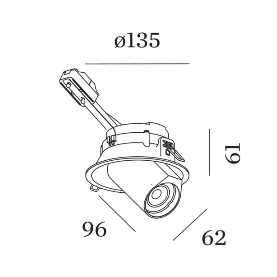 Wever & Ducré Bliek Round 1.0 GU10 Downlight | All Square Lighting