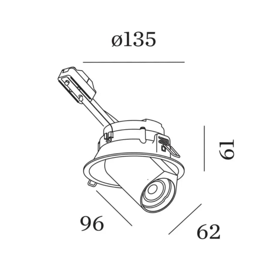 Wever & Ducré Bliek Round 1.0 GU10 Downlight | All Square Lighting
