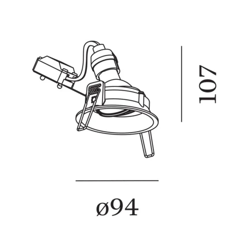 Wever & Ducré Deep Adjustable 1.0 GU10 Downlight | All Square Lighting