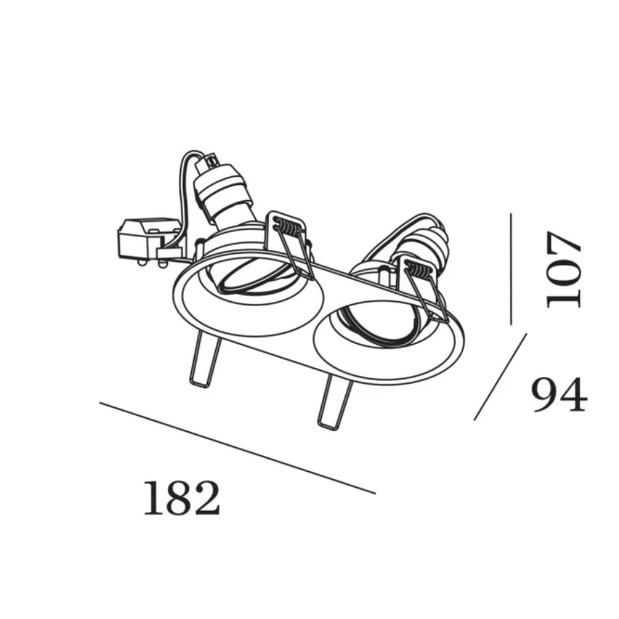 Wever & Ducré Deep Adjustable 2.0 GU10 Downlight | All Square Lighting