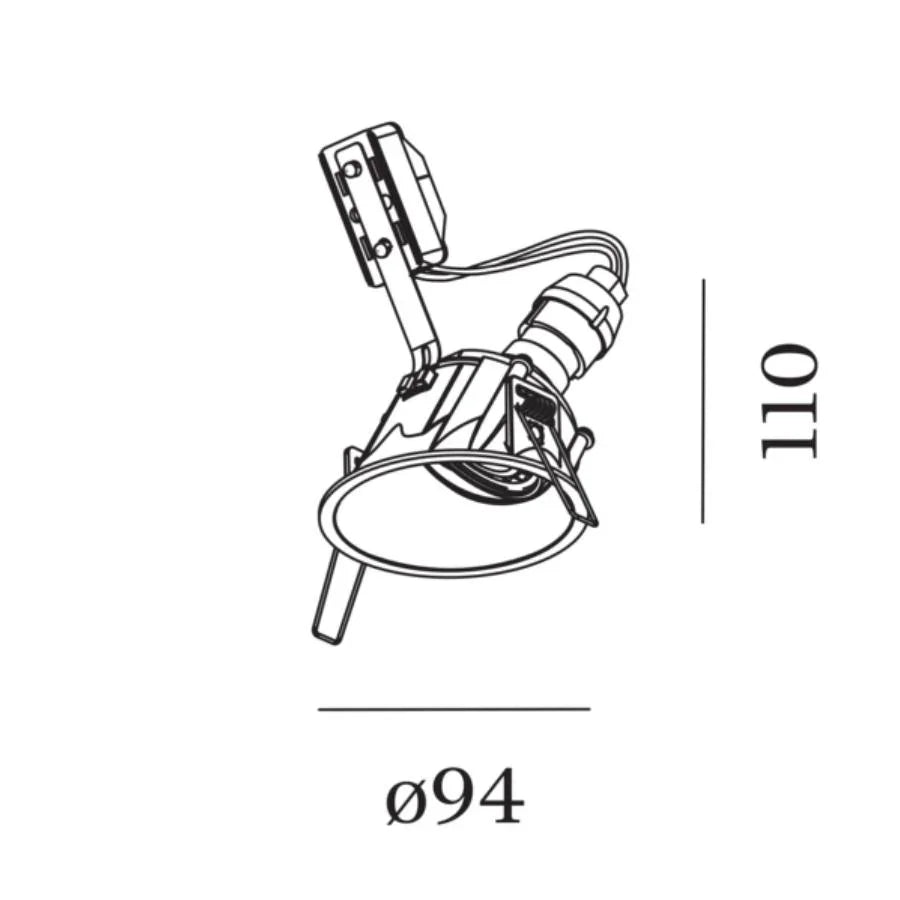 Wever & Ducré Deep Asym 1.0 GU10 Downlight | All Square Lighting